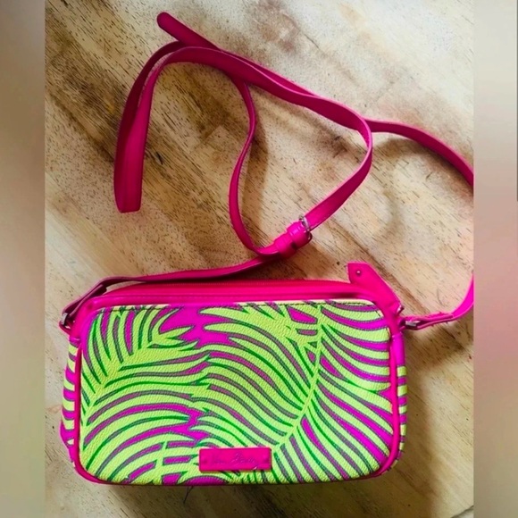 Vera Bradley "PALM FRONDS"
Small CROSSBODY BAG resortwear tropical palm - Picture 1 of 5